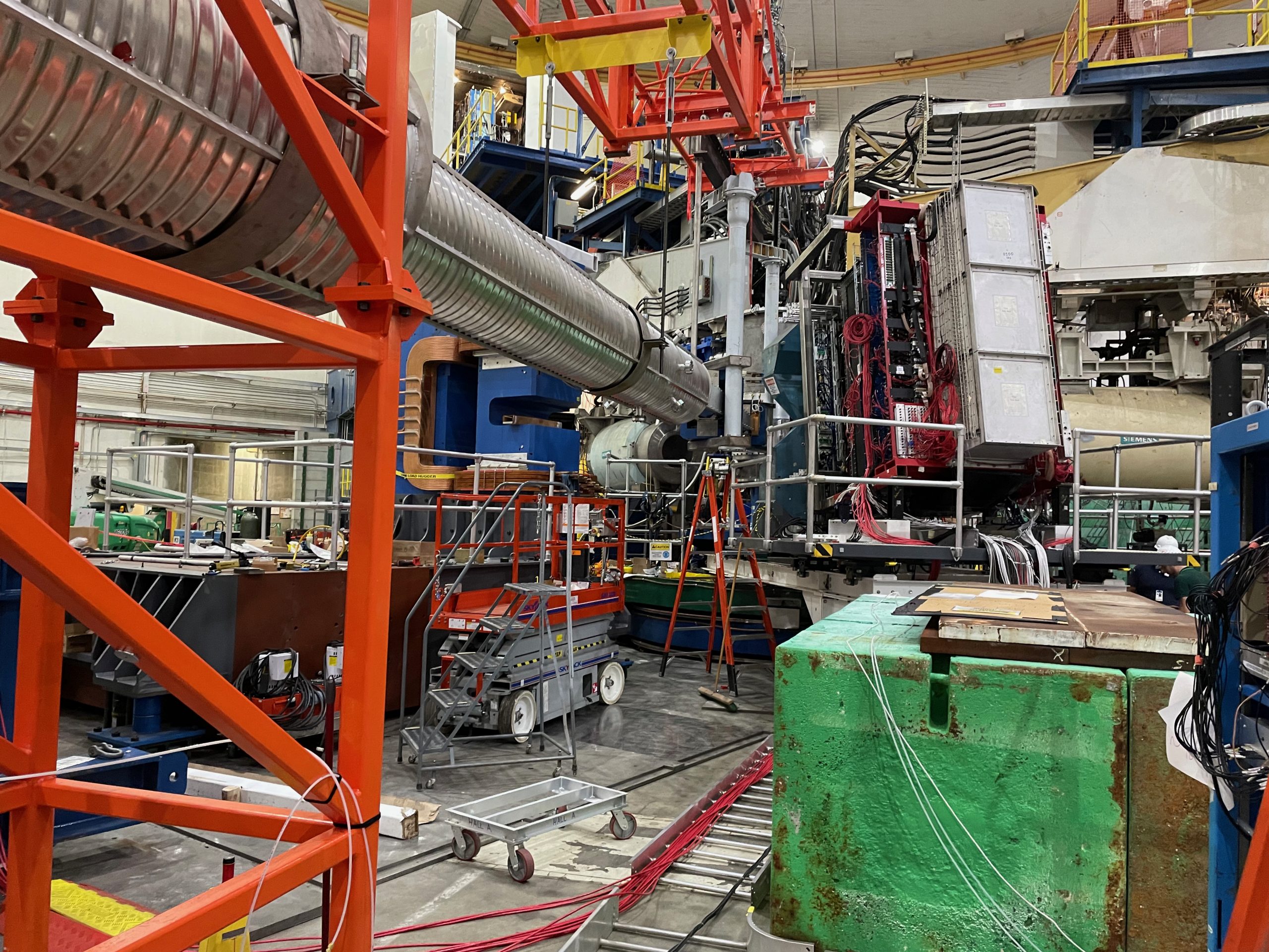 View of downstream beampipe