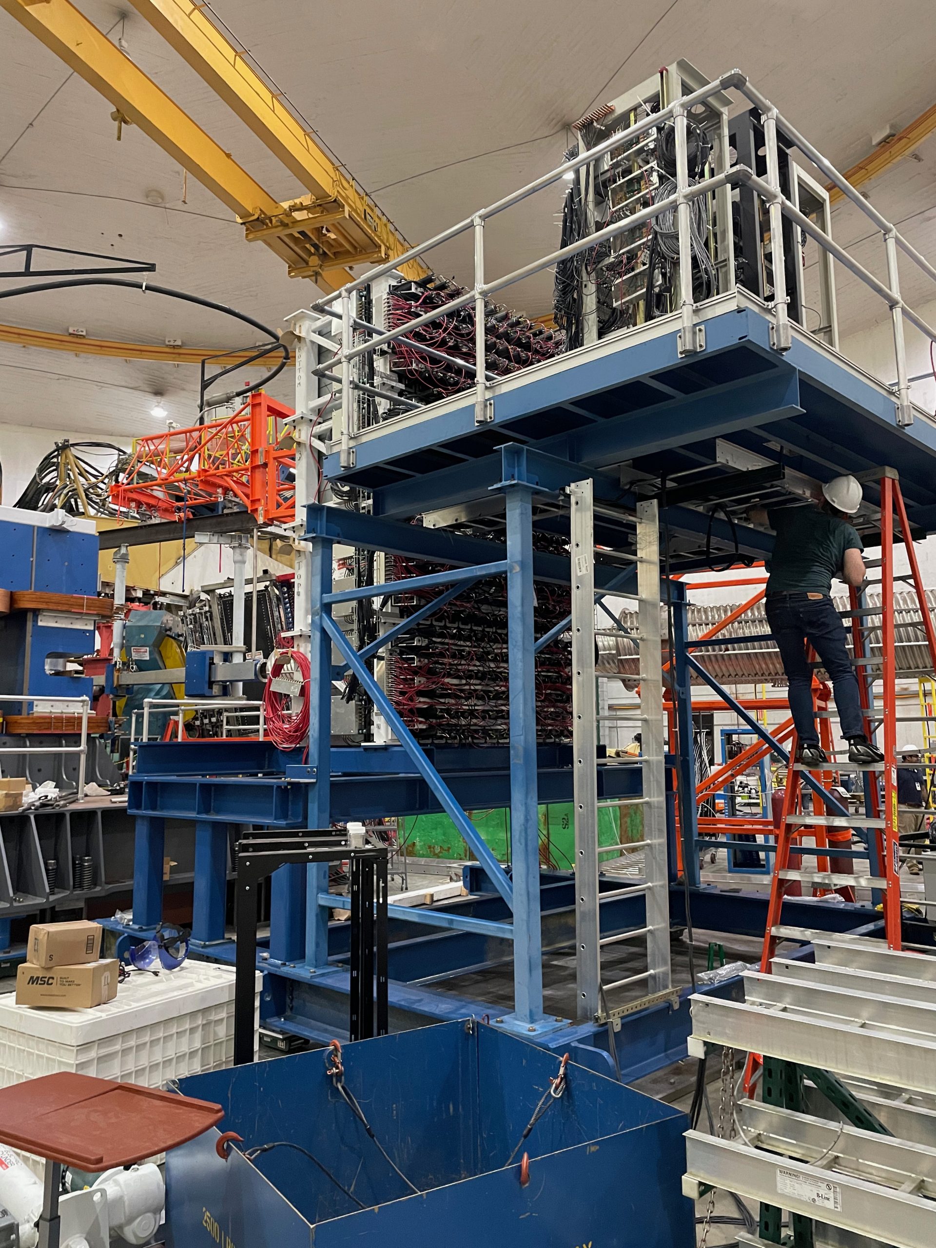 Hadron calorimeter rear view